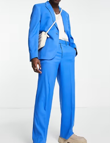 
						Sacou ASOS, albastru