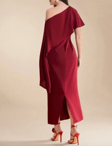 Rochie lunga SHEIN, rosu Rosu
