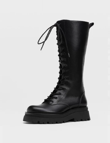 Cizme Stradivarius, negru