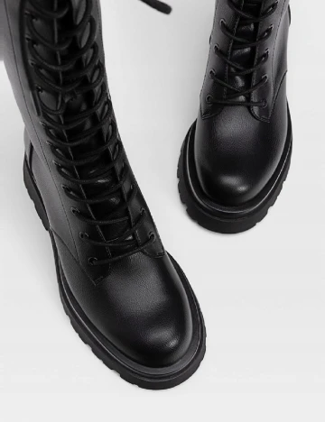 Cizme Stradivarius, negru