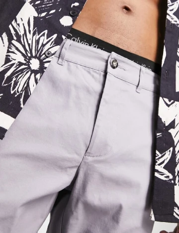 Set Pantaloni scurti 2 perechi ASOS, negru/gri Gri