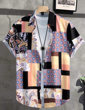 
						Camasa SHEIN, mix culori