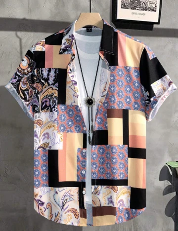 Camasa SHEIN, mix culori