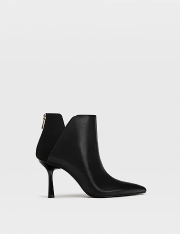 Botine Stradivarius, negru Negru