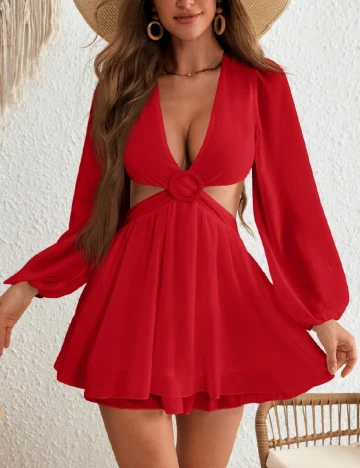 Rochie scurta SHEIN, rosu Rosu