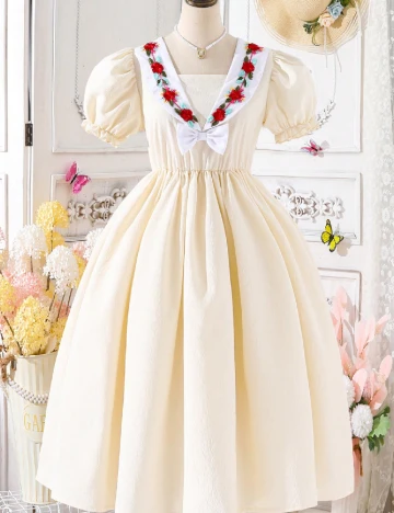 Rochie Shein Kids, ecru