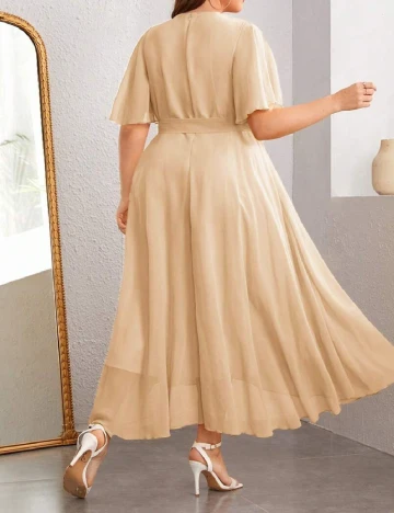 Rochie lunga SHEIN CURVE, crem Crem