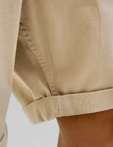 Pantaloni scurti Jack&Jones, maro deschis Maro