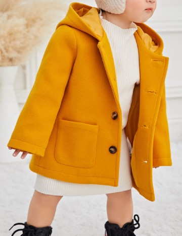 
						Palton Shein Kids, galben