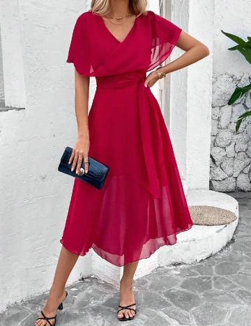 Rochie medie SHEIN, rosu Rosu