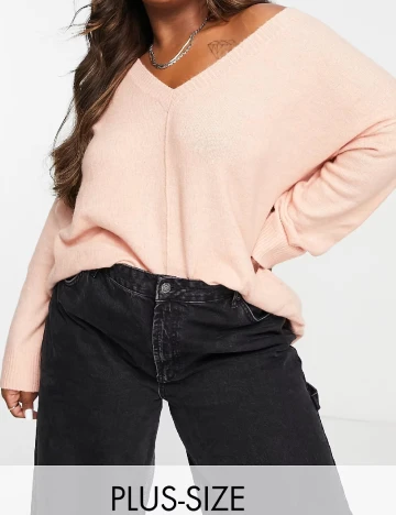 Bluza M Lounge Plus Size, piersica Portocaliu
