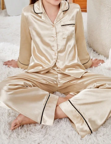 Pijama Shein Kids, crem