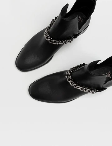 Botine Stradivarius, negru