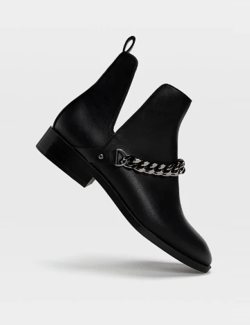 Botine Stradivarius, negru