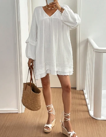 Rochie scurta SHEIN, alb