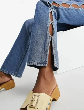 Blugi Top Shop, albastru Albastru