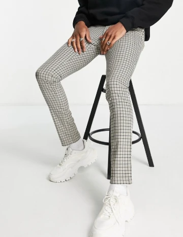 Pantaloni Topman, bej