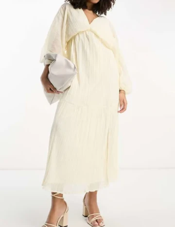 Rochie lunga ASOS, crem