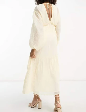 Rochie lunga ASOS, crem
