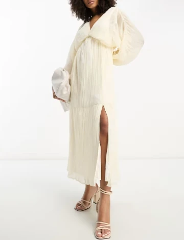 Rochie lunga ASOS, crem
