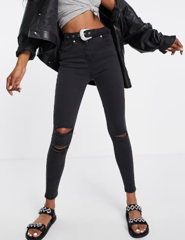 
						Blugi Parisian, negru