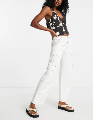 Pantaloni ASOS, ecru