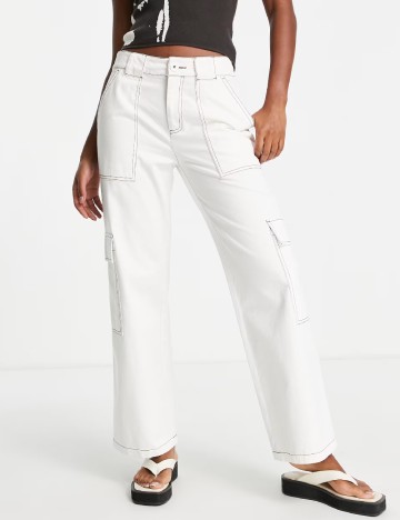 Pantaloni ASOS, ecru