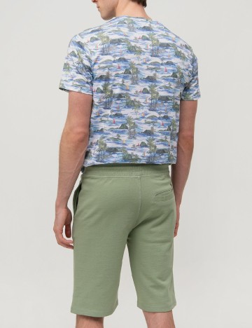 Pantaloni scurti !Solid, verde