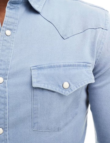 Camasa ASOS, albastru