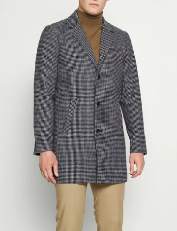 
						Palton !Solid, bleumarin