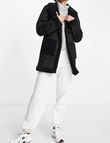 Palton Threadbare, negru