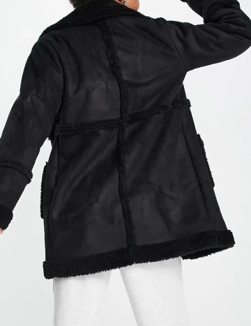 Palton Threadbare, negru