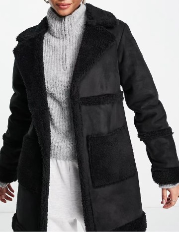 Palton Threadbare, negru