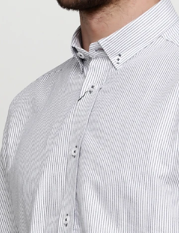 Camasa Tailored Originals, alb/negru