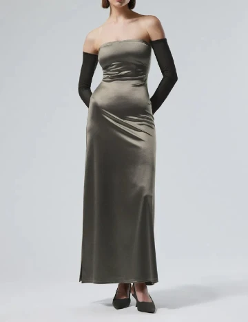 Rochie lunga Weekday, gri