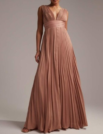 
						Rochie lunga ASOS, roz pudra inchis