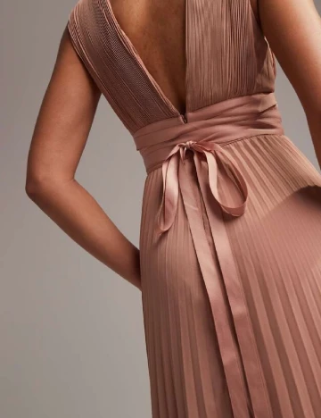 Rochie lunga ASOS, roz pudra inchis Roz