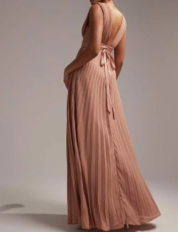 Rochie lunga ASOS, roz pudra inchis Roz