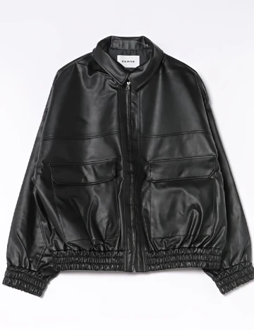 Jacheta Oversize nemne, negru