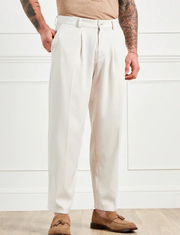 Pantaloni SHEIN, alb