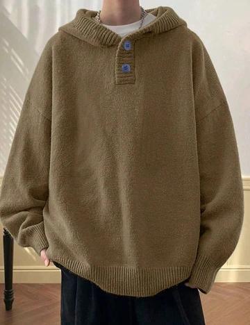 Pulover SHEIN, maro deschis