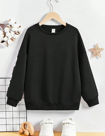 Bluza Shein Kids, negru