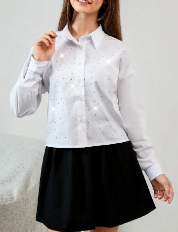 Camasa Shein Kids, alb