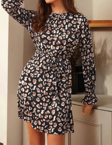 Rochie scurta SHEIN, negru/alb