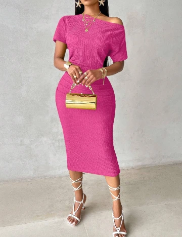 Rochie medie SHEIN, roz