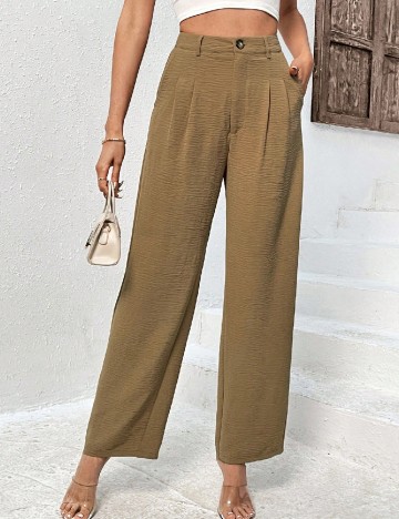 
						Pantaloni SHEIN, maro deschis