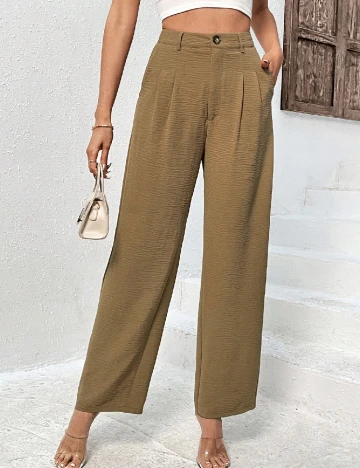 Pantaloni SHEIN, maro deschis