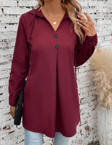 Bluza Emery Rose, visiniu