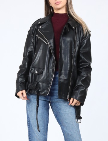 
						Jacheta Oversize Zara, negru