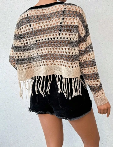 Bluza SHEIN, gri/crem